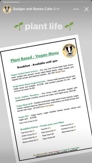   at Badger & Bones in Salisbury