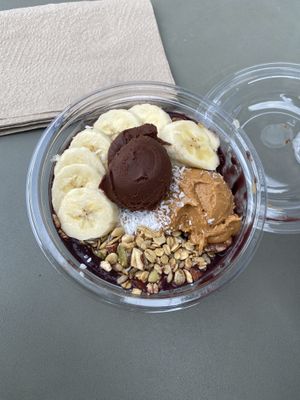 PB Cup Acai Bowl at Life Alive Organic Cafe in Cambridge