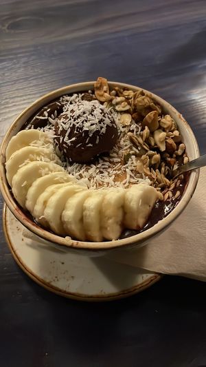 PB&J açai bowl   at Life Alive Organic Cafe in Cambridge