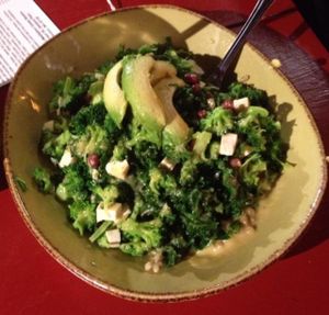 This is the Green Goddess. Kale, onions, avacado, onions, tofu at Life Alive Organic Cafe in Cambridge