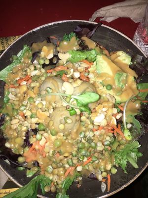 Warrior Salad Bowl (w/sprouted legumes and avocado) at Life Alive Organic Cafe in Cambridge