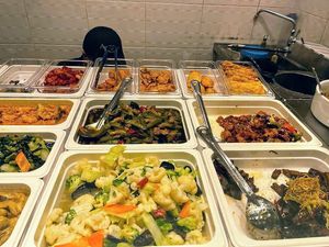 Buffet spread - photo by all about veggie at  ABC Vegetarian Food 健康素食 - Tampines in East Singapore