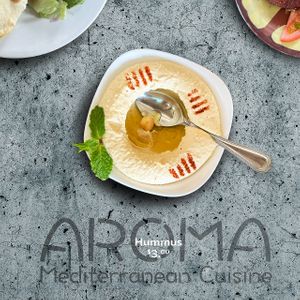 The famous Aroma Hummus at Aroma in Phnom Penh