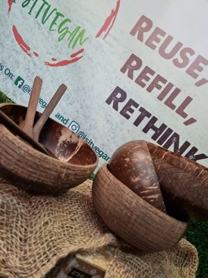 Coconut bowls at Is It Vegan - Pop up in Burnley