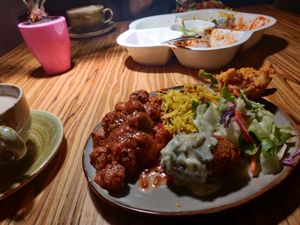 A combo meal at Radharane - Gedimino in Vilnius