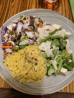 Broccoli stew at Radharane - Gedimino in Vilnius
