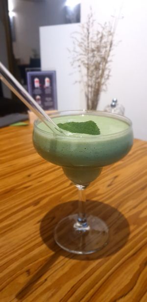 Green drink at Radharane - Gedimino in Vilnius