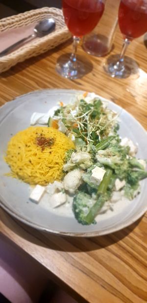 Vegan stew at Radharane - Gedimino in Vilnius