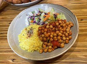 Chickpea stew  at Radharane - Gedimino in Vilnius