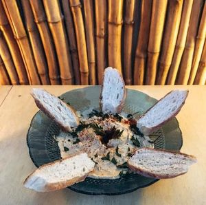 Hummus at Vega in Sao Tome