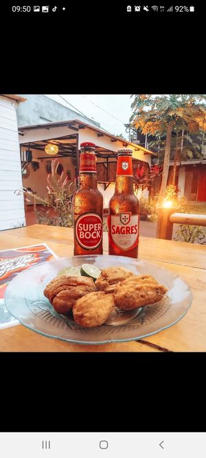 Croquetes matabala at Vega in Sao Tome