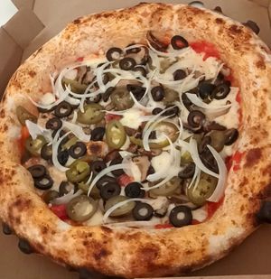 Vegan Pizza at Pizza Here in Ha Giang