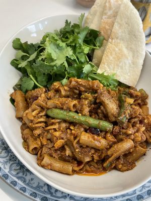 Tempeh pasta  at Sunny Bowl in Seoul
