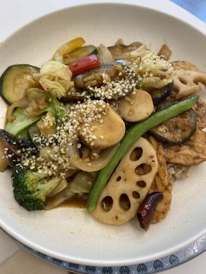 Awesome stir fry    at Sunny Bowl in Seoul