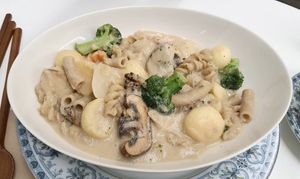 radish cream stew at Sunny Bowl in Seoul