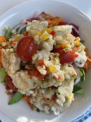 Vegan chicken salad 14k - amazing   at Sunny Bowl in Seoul