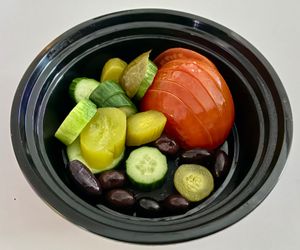 Arabic salad  at Operation Falafel in Dubai