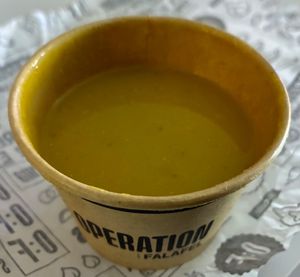Lentil soup  at Operation Falafel in Dubai