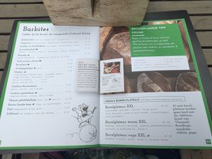 Menu barbites at Kruim in Gouda
