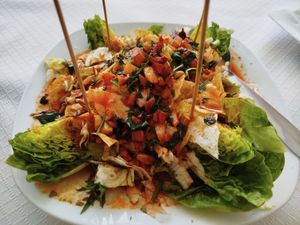 Cogollos a la cordobesa con ajito frito at Tapería Esencia in Malaga