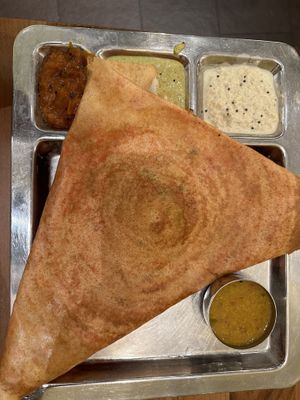 Mysore masala Dosa #Veganuary at Saravanaa Bhavan in Berlin