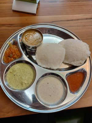 Idli at Saravanaa Bhavan in Berlin