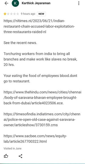  at Saravanaa Bhavan in Berlin