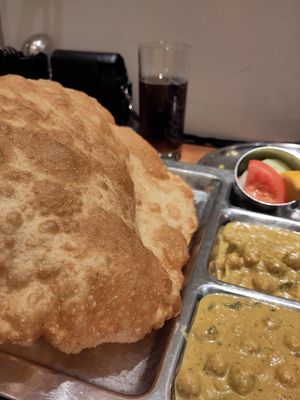 Bhatura at Saravanaa Bhavan in Berlin