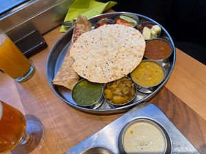 dinner at Saravanaa Bhavan in Berlin