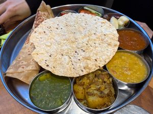 rice dish vegan at Saravanaa Bhavan in Berlin