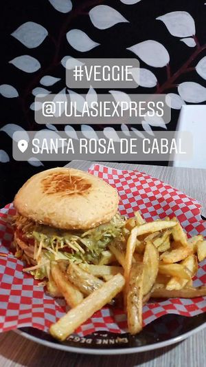 Hamburguesa tulasi at Tulasi Express in Santa Rosa De Cabal