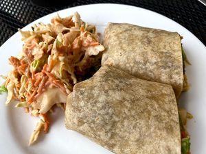 Peanut Tofu Wrap at Gillie's in Blacksburg