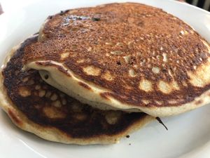 VG buckwheat pancakes  at Gillie's in Blacksburg