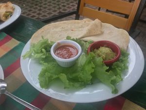 Veggie fajita plate 1 at Serendiville in Tirana