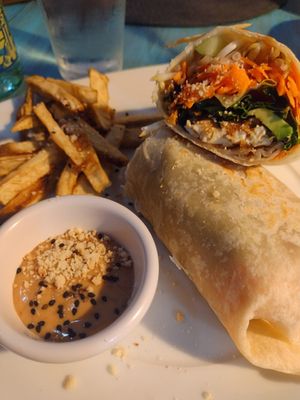 Tofu burrito at Banh Mi in Guanajuato