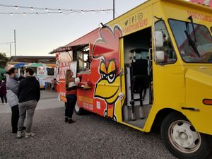Truck at Saucy Cluckers in Boulder