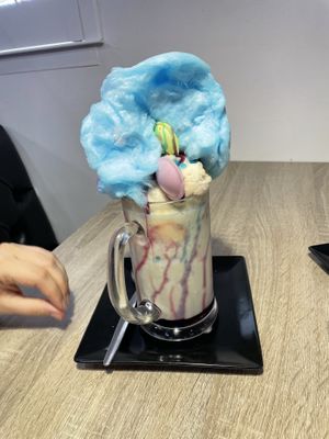 Vegan funfair monster shake  at Oatcakes & Milkshakes in Stone