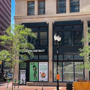 Outside at Green District Salads in Indianapolis