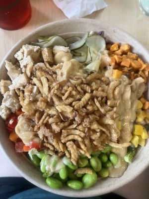 veg’ grain bowl  at Green District Salads in Indianapolis