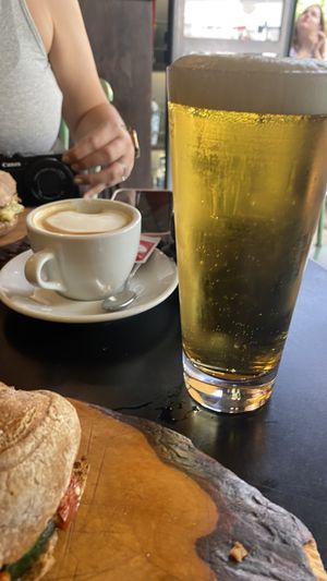 Soy milk cappuccino   at Bono Bottega Nostrana in Rome