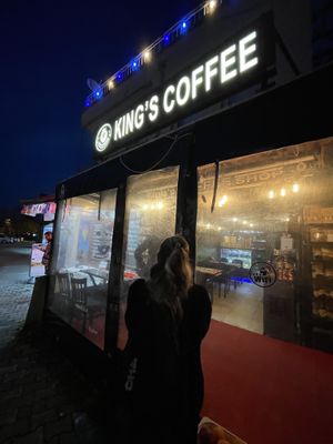 Outside  at King's Coffee Shop in Goreme