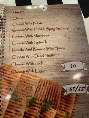 Non vegan options that can be made vegan at King's Coffee Shop in Goreme