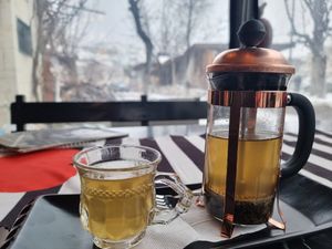 Grean tea #Veganuary at King's Coffee Shop in Goreme