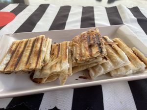 Lentil pancake   at King's Coffee Shop in Goreme