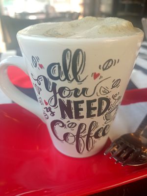 Matcha latte mit soymilk at King's Coffee Shop in Goreme