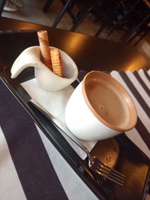 Soymilk coffee at King's Coffee Shop in Goreme