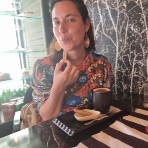 Eu a ser feliz at King's Coffee Shop in Goreme