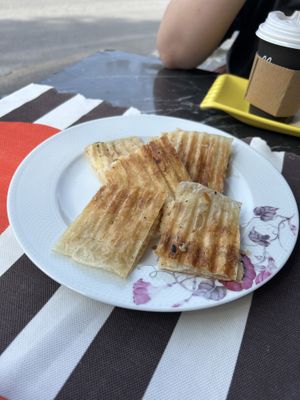Vegan pancakes and coffeee  at King's Coffee Shop in Goreme