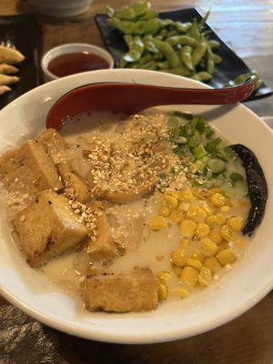Creamy ramen (vegan)  at Kurume Ramen & Izakaya in Denton