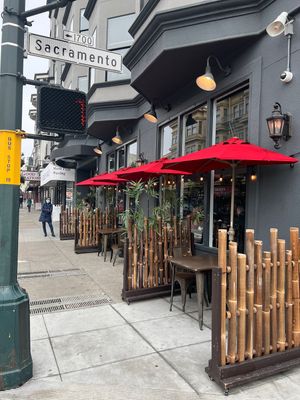 Outside seating  at Hội An 1608 in San Francisco